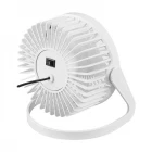 Masaüstü Beyaz USB Fan 360 Derece Dönebilen Masa Fanı Vantilatör Sessiz Çalışma