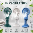 Su Püskürtmeli Su Hazneli Mini El Fanı Şarjlı Soğutucu Vantilatör