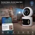 O-Kam Pro Ultra HD Wifi Özellikli Güvenlik Kamerası Bebek Kamerası Siren Gece Görüşü Hareket Takip Sesli Görüşme