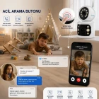 O-Kam Pro Ultra HD Wifi Özellikli Güvenlik Kamerası Bebek Kamerası Siren Gece Görüşü Hareket Takip Sesli Görüşme