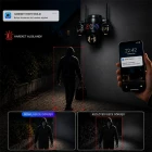 Esvision 4 Kameralı 4 Görüntülü 4K Ultra HD 360 Dönebilen Kablosuz Wifi Kamera Renkli Gece Görüşlü Su Geçirmez Sesli Görüşme Hareket Takip ES-703