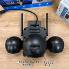 Esvision 4 Kameralı 4 Görüntülü 4K Ultra HD 360 Dönebilen Kablosuz Wifi Kamera Renkli Gece Görüşlü Su Geçirmez Sesli Görüşme Hareket Takip ES-703