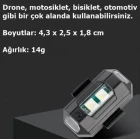 7 Renk Çakarlı Bisiklet Motosiklet Drone Işığı