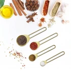 8 Adet Paslanmaz Çelik Ölçü Kaşığı Seti Ölçü Kabı 1.25ml 2.5ml 5ml 15ml 60ml 80ml 125ml 250ml