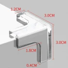 8 Adet Silikon Şeffaf Masa Kenarı Koruma Aparatı