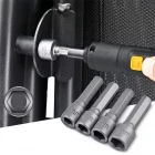 9 Parça Manyetik Civata Somun Tutucu Bits Adaptörü Lokma