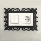 Ahşap Dekoratif Priz Kenarı Süsü Motifli Çiftli