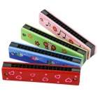 Ahşap Mızıka 16 Delikli Çift Sıralı Renkli