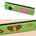 Ahşap Mızıka 16 Delikli Çift Sıralı Renkli