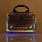 Ahşap Nostaljik Retro Fenerli Radyo Usb Sd Bluetooth