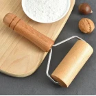 Ahşap Saplı Rulo Hamur Açıcı Merdane Pürüzsüz