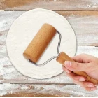 Ahşap Saplı Rulo Hamur Açıcı Merdane Pürüzsüz