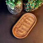 Ahşap Yağdanlık Altlığı Kahvelik Sunumluk