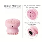 Ahtapot Şekilli Silikon Peeling Cilt Yüz Temizleme Fırçası Siyah Nokta Fırçası