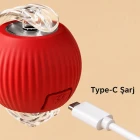 Akıllı Kedi Oyuncağı Otomatik Yuvarlanan Hareketli Top USB Şarjlı LED Işıklı 3 Modlu