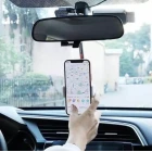 Araç Dikiz Aynasına Takılan Esnek Telefon Tutucu