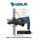 Assur 850W Metal Şanzıman Darbeli Matkap Kırıcı Delici Hilti 2-28mm