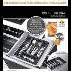 Ayarlanabilir Kayar Kızaklı Çekmece Kaşıklık