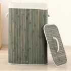 Bambu Çamaşır Sepeti 40x30x60 60 Lt Kare Yeşil