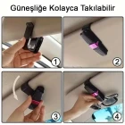 Çift Taraflı Araba Gözlük Kart Para Takmalık Aparat Araç Gözlük Tutacağı Klips