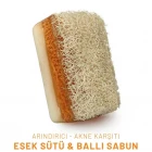 Doğal Kabak Lifli Eşek Sütlü Ballı Sabun 120 Gr