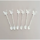 Gümüş Çiçek 6 Lı Çay Kaşığı Gümüş