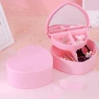 Kalp Tasarımlı Aynalı Takı Kutusu