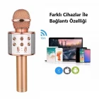 Karaoke Bluetooth Mikrofon Speaker Rose Gold