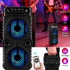 Karaoke Mikrofonlu Çift Kat Ekstra Bass Fm Sd Bluetooth Hoparlör