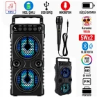 Karaoke Mikrofonlu Çift Kat Ekstra Bass Fm Sd Bluetooth Hoparlör