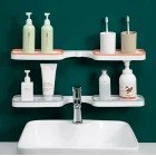 Katlanabilir Çok Amaçlı Aç Kapa Köşe Banyo Rafı