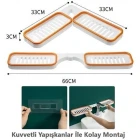 Katlanabilir Çok Amaçlı Aç Kapa Köşe Banyo Rafı