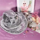 Kendinden Yapışkanlı Aynalı Mozaik Taşlı Dekor Bandı Disko Taşları 1 Metre Gümüş Renk