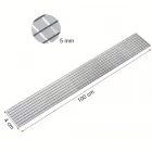 Kendinden Yapışkanlı Aynalı Mozaik Taşlı Dekor Bandı Disko Taşları 1 Metre Gümüş Renk