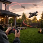LED Işıklı El Hareketi Kontrollü Mini Drone Takla Özellikli Uçuş Tek Tuş Kalkış Uzaktan Kumandalı Uçak Drone