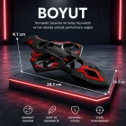 LED Işıklı El Hareketi Kontrollü Mini Drone Takla Özellikli Uçuş Tek Tuş Kalkış Uzaktan Kumandalı Uçak Drone