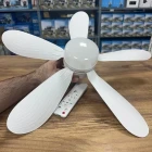 Led Işıklı Uzaktan Kumandalı Sessiz Çalışan Tavan Tipi Vantilatör Lamba Işıklı Pervane