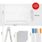 Led Işıklı Yazı Çizim Tahtası 20 x 30 cm 7 Kalem ve Stant Hediyeli Neon Işıklı Eğitici Not Tahtası