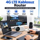 M10 Pro 4G LTE SIM Kartlı Taşınabilir Şarjlı Modem WiFi 6 2.4G 5.8G 3000 mAh Mobil Router 10 Saat Çalışma Süresi