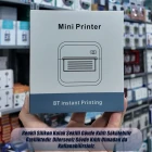 Mini Yazıcı Mini Taşınabilir Termal Yazıcı Kablosuz Bağlantı Uygulamadan Kontrol