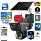 O-Kam 3815 4G SIM Kartlı 1 Yıl İnternet Hediyeli 360 Dönebilen Ultra HD Çift Lens Güneş Panelli Solar Güneş Enerjili Sirenli Güvenlik Kamerası