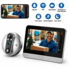 O-Kam Premium 1080P Full HD Kayıt Yapabilen Wifi Kameralı Kapı Zili Görüntülü Kapı Dürbünü Hareket Algılama İki Yönlü Görüşme