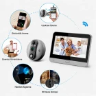 O-Kam Premium 1080P Full HD Kayıt Yapabilen Wifi Kameralı Kapı Zili Görüntülü Kapı Dürbünü Hareket Algılama İki Yönlü Görüşme