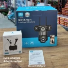 O-Kam Pro 3 Kameralı 3 Görüntülü Ultra HD 360 Dönebilen Kablosuz Wifi Kamera Renkli Gece Görüşlü Su Geçirmez Sesli Görüşme Hareket Takip