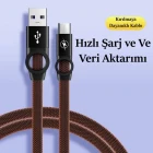 Örgülü 3A Hızlı Şarj Kablosu Micro Usb