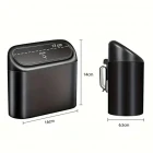 Oto Araba Çöp Kutusu Kapaklı Organizer Çöp Kovası Siyah Yüksek Kaliteli Malzeme