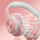 P68 Kafaüstü Bluetooth Kulaklık Kablosuz Stereo Kulaklık Pembe