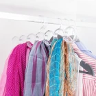 Renkli Aksesuar Şal Kravat Askısı 7 Gözlü