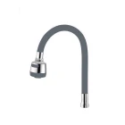 Renkli Silikon Musluk Batarya Borusu Gri