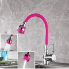 Renkli Silikon Musluk Batarya Borusu Pembe